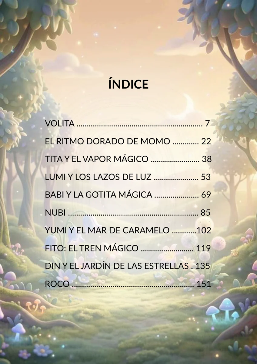 Índice del eBook Sentia Volumen 1